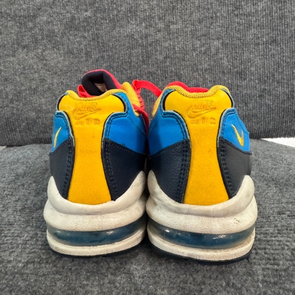 Nike Air Max 95 GS Crimson Blue Multi-Color Red Blue Yellow Sneakers Women 8.5 - Picture 6 of 10